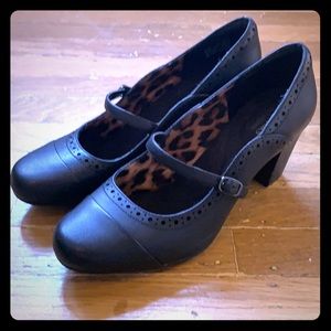 Clark Black Mary Janes